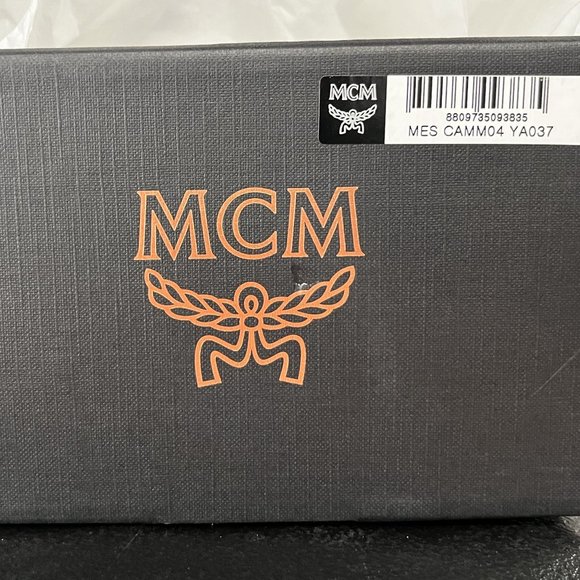 MCM Womens Yellow Big Logo Rubber Slides US 7 EU 37 - Picture 7 of 7